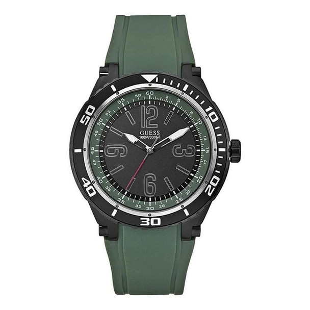 Guess Marathon Men's Black Dial Quartz Watch W0044G6