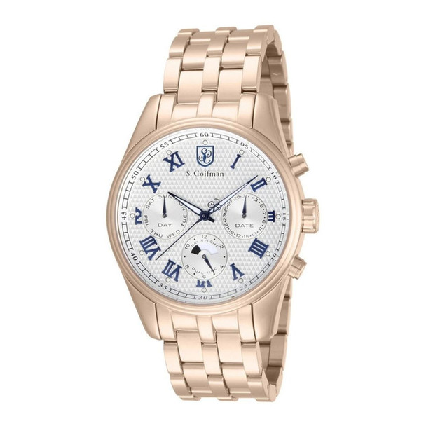 S.Coifman Heritage Men's White Dial Quartz Watch SC0165