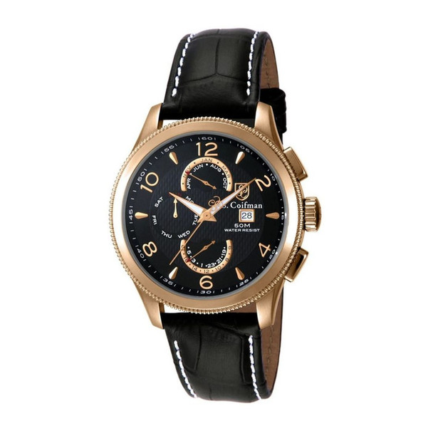 S.Coifman Heritage Men's Black Dial Quartz Watch SC0111