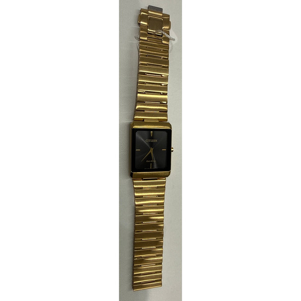 Citizen Eco-Drive Stiletto Men's Gold Tone Plated Stainless Watch AR3102-51E