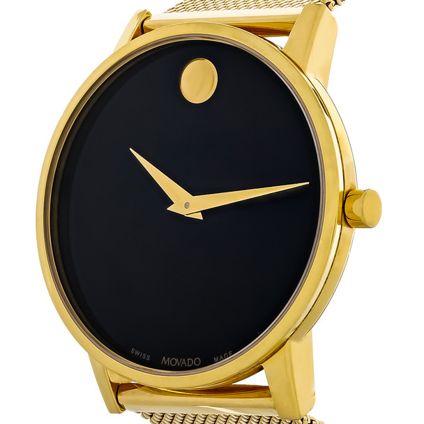 Movado Museum Classic Series Men's Black Dial Swiss Quartz Watch 0607396