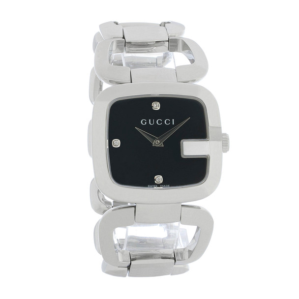 Gucci 125 G Series Women's Diamond Stainless Steel Quartz Watch YA125406