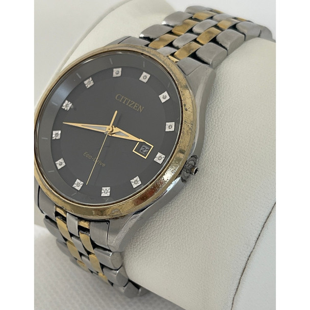 Parts Only. Citizen Eco-Drive Corso Mens Diamond Charcoal Dial Watch BM7258-54H