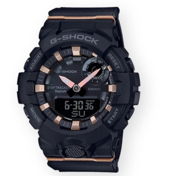 Casio G-Shock Women's Bluetooth Chronograph Black Resin Quartz Watch GMAB800-1A
