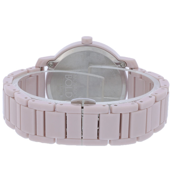 Movado Bold Evolution 2.0 Women's Pink Ceramic Quartz Watch 3601234