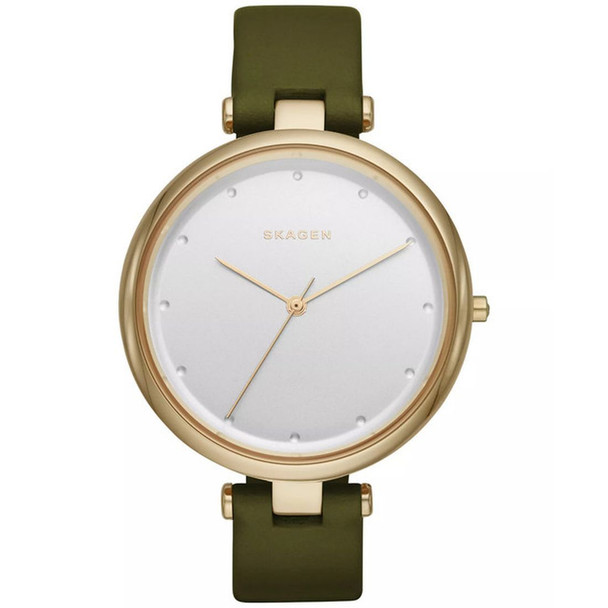 Skagen Tanja Women's Green Leather Quartz Watch SKW2483