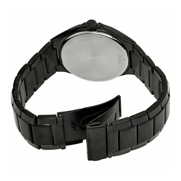 Bulova Caravelle Men's Quartz Black Stainless Steel Watch 45B119