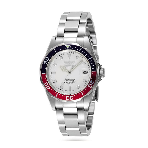 Invicta Pro Diver Men's Quartz Silver Stainless Steel Watch 8933