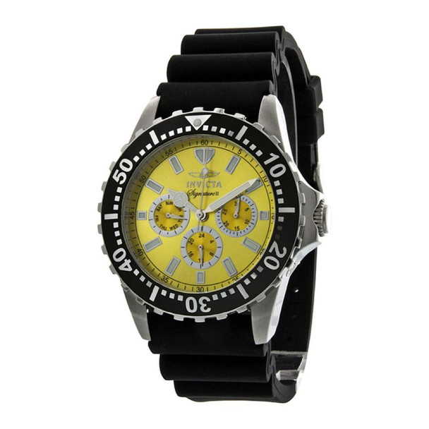 Invicta Signature Men's Quartz Black Rubber Watch 7439
