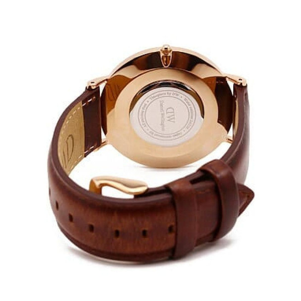 Daniel Wellington Classic St Mawes Men's Quartz Brown Leather Watch 0106DW