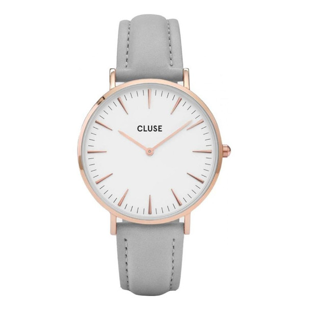 Cluse La Bohme Women's Quartz Grey Leather Watch CL18015