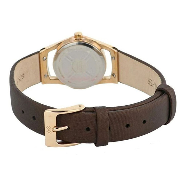 Skagen Diamond Women's Quartz Brown Fabric Watch 982SRLD