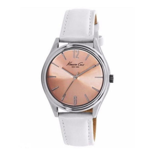Kenneth Cole  Women's Quartz White Leather Watch 10021752
