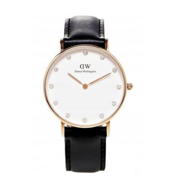 Daniel Wellington Classy Sheffield Women's Quartz Black Leather Watch 0951DW