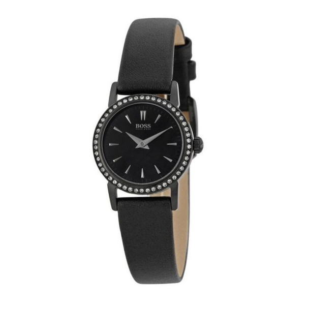 Hugo Boss Slim Ultra Mini Women's Quartz Black Leather Watch 1502357