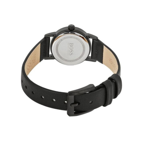 Hugo Boss Slim Ultra Mini Women's Quartz Black Leather Watch 1502357