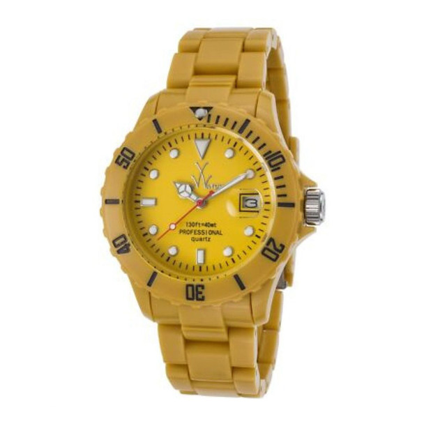 ToyWatch Fluo Collection Unisex Quartz Yellow Plastic Watch FL39DY