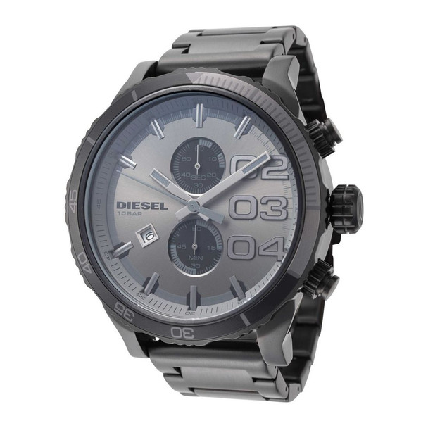 Diesel Double Down Men's Quartz Grey Stainless Steel Watch DZ4314