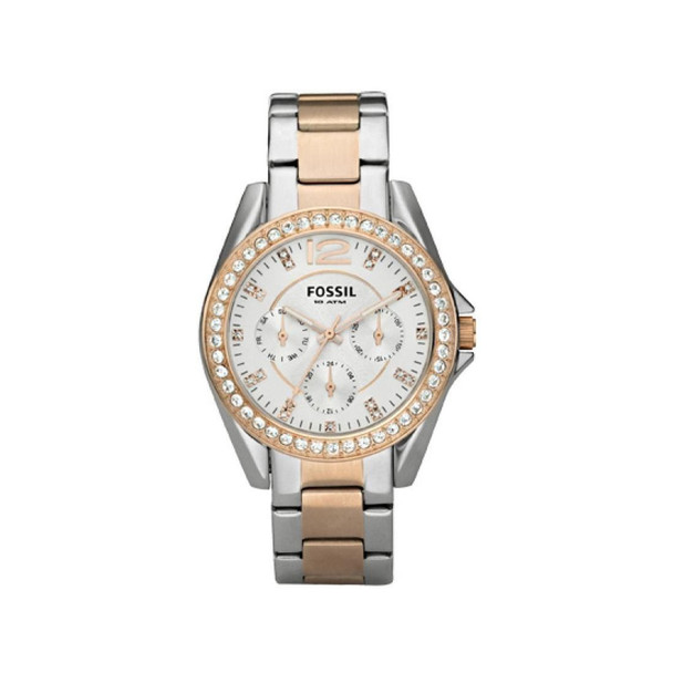 Fossil Riley Women's Quartz Two-Tone Stainless Steel Watch ES2787