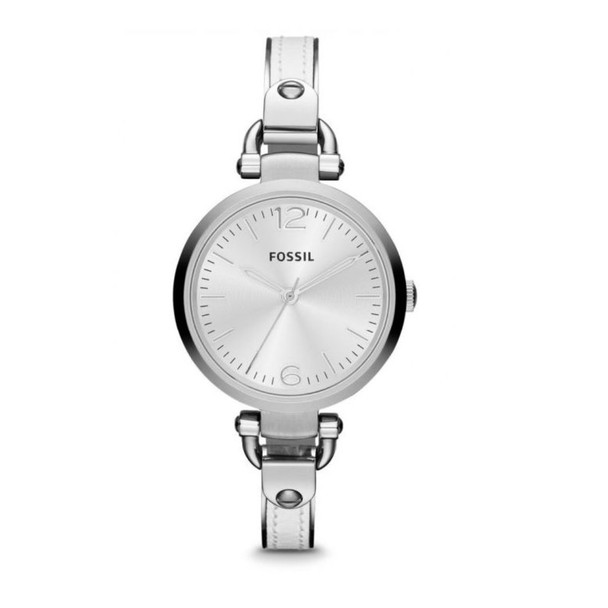 Fossil Georgia Women's Quartz White Leather Watch ES3259