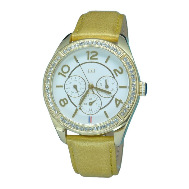 Tommy Hilfiger Gracie Tan Women's Quartz Gold Leather Watch 1781250