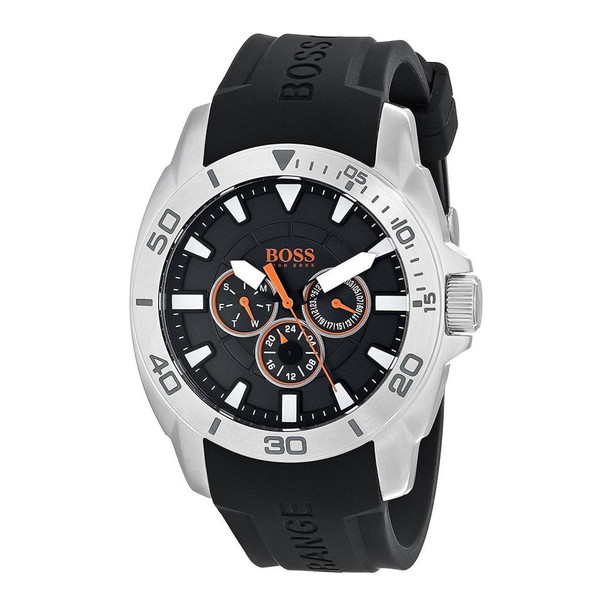 Hugo Boss Hugo Boss Orange Men's Quartz Black Silicone Watch 1512950