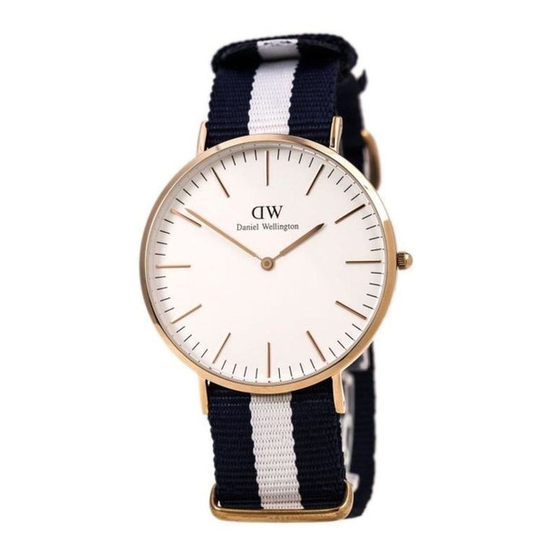 Daniel Wellington Classic Glasgow Men's Quartz Two-Tone Nylon Watch 0104DW
