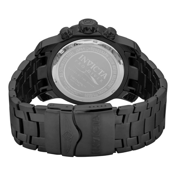 Invicta Pro Diver Men's Quartz Black Stainless Steel Watch 0076