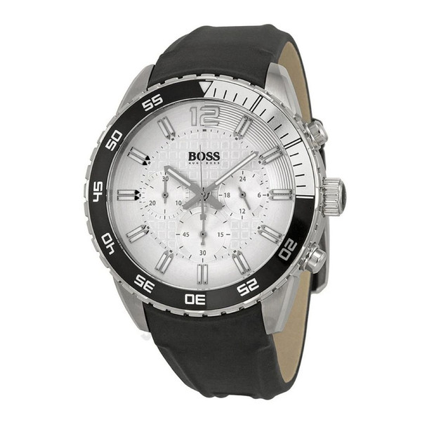 Hugo Boss Deep Blue Men's Quartz Black Silicone Watch 1512805