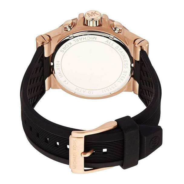 Michael Kors Dylan Men's Quartz Black Rubber Watch MK8184