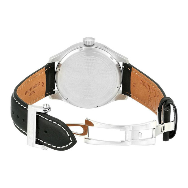 S. Coifman Heritage Men's Quartz Black Leather Watch SC0315