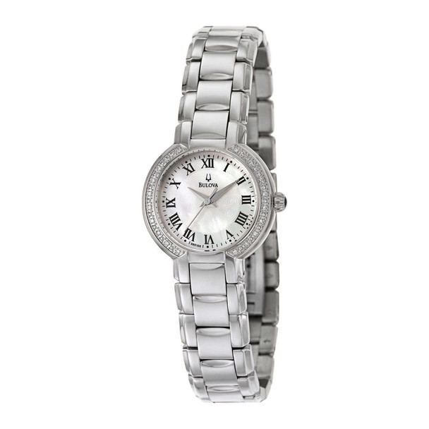 Bulova Diamonds Collection Women's Quartz Silver Stainless Steel Watch 96R159