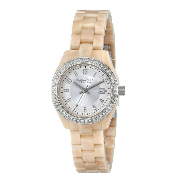 Bulova Caravelle Women's Quartz Beige Resin Watch 43M109