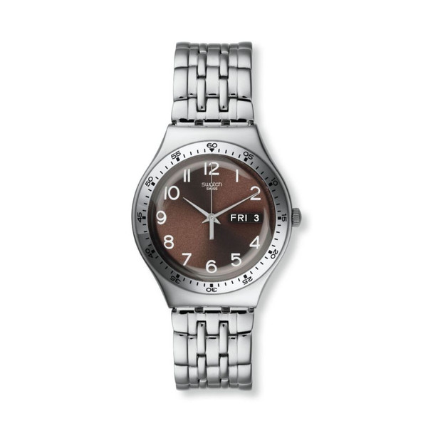 Swatch Irony Big Collection Unisex Quartz Silver Stainless Steel Watch YGS772G
