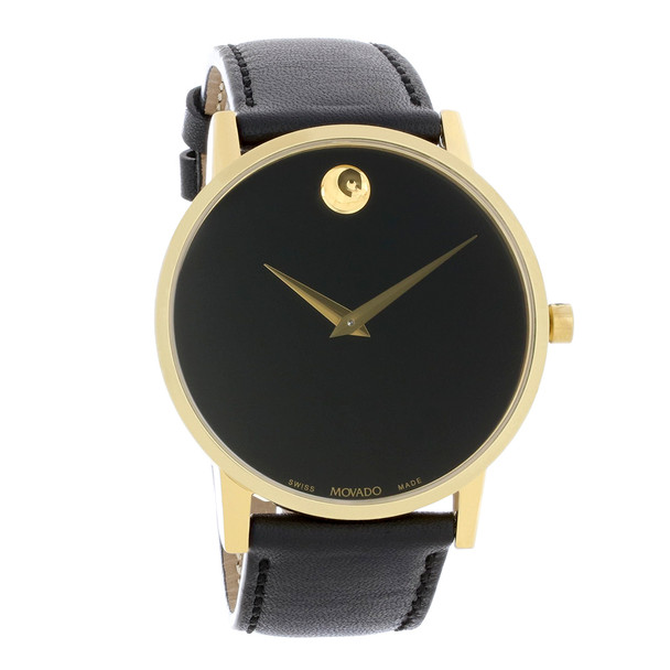 Movado Museum Classic Men's Black Dial Swiss Quartz Watch 0607271