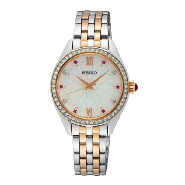 Seiko Essentials Women's Mother of Pearl Dial Quartz Watch SUR542