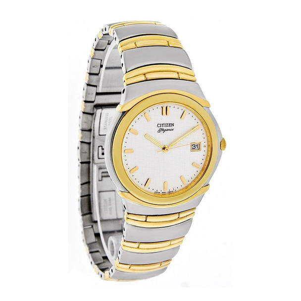 Citizen Classic Men's White Dial Two-Tone Quartz Watch 2510-H21483