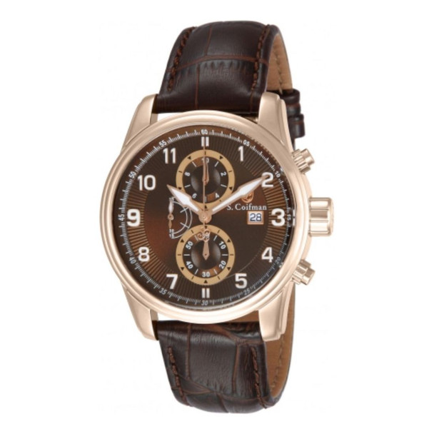 S. Coifman Heritage Men's Brown Dial Quartz Watch SC0093