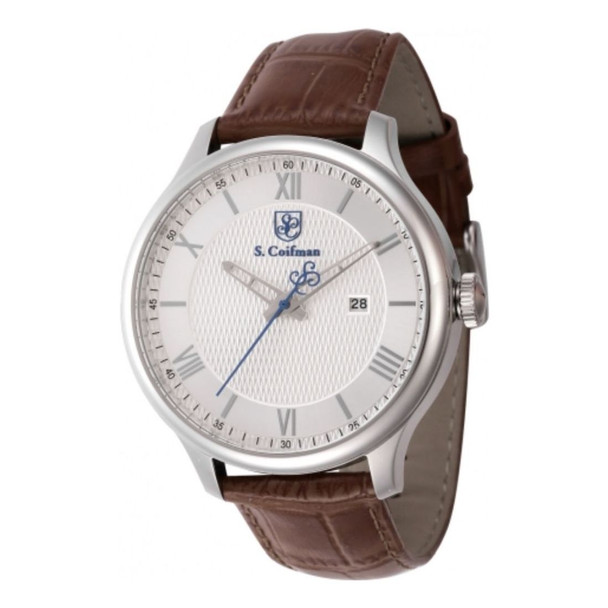 S. Coifman Heritage Men's Silver-Tone Dial Quartz Chronograph Watch SC0152