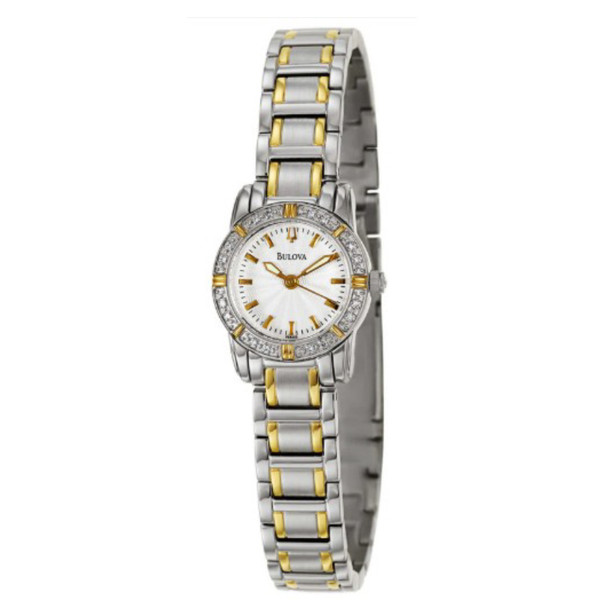 Bulova Highbridge Diamond Women's White Dial Quartz Watch 98R155