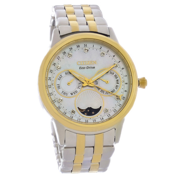 Citizen Eco Drive Women's Calendrier Diamond Chronograph Watch FD0004-51D