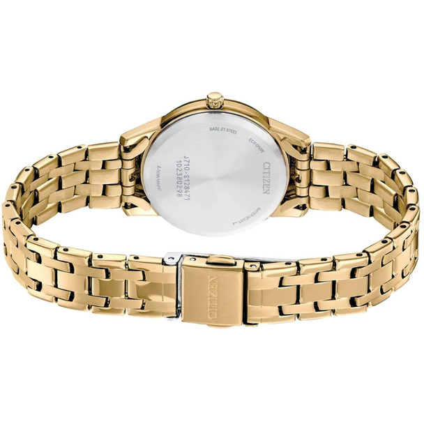 Citizen Classic Women's Gold-Tone Eco-Drive Watch FE1243-59A