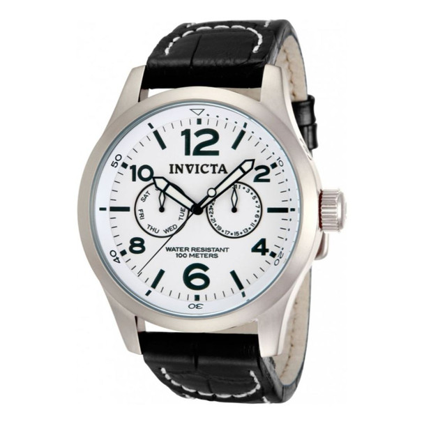 Invicta Specialty Military Men's Silver-Tone Dial Quartz Watch 12171