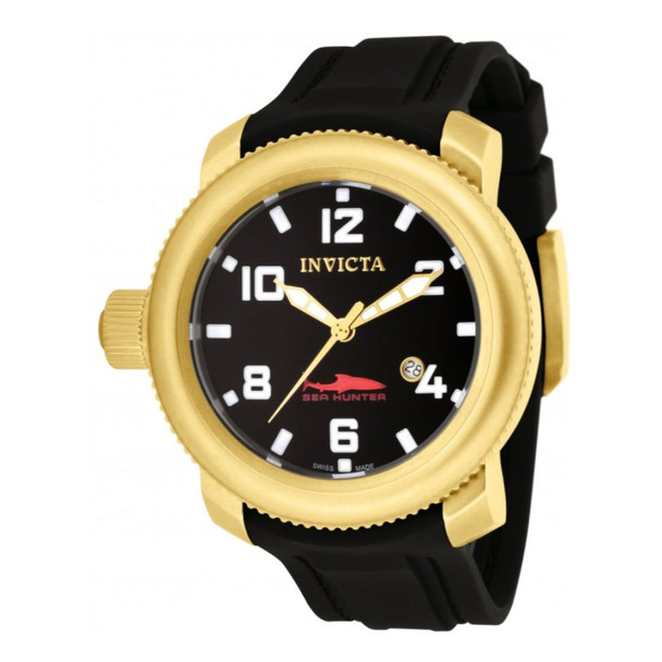 Invicta Pro Diver / Sea Hunter Men's Black Dial Quartz Watch 1545