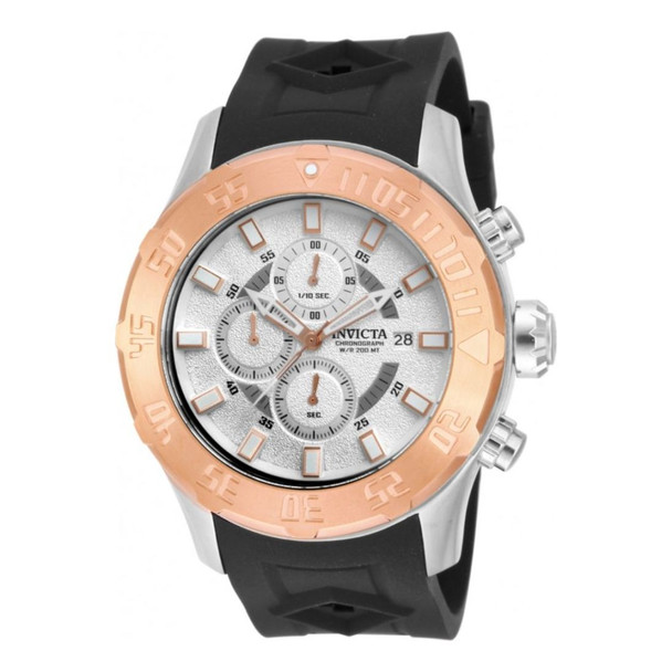 Invicta Russian Diver Men's Silver-Tone Dial Quartz Watch 14081