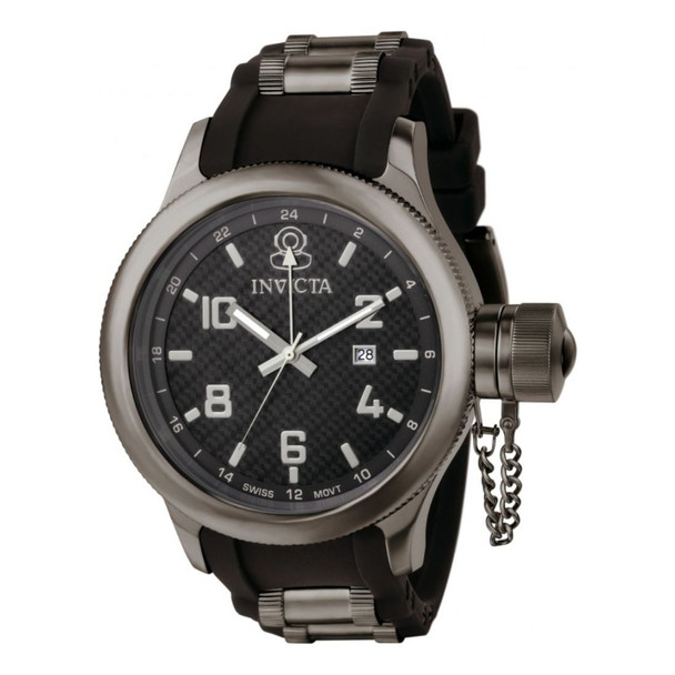 Invicta Russian Diver Men's Black Dial Quartz Watch 0555