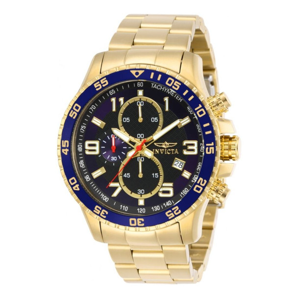 Invicta Specialty Men's SILVER/Blue Dial Quartz Watch 11435