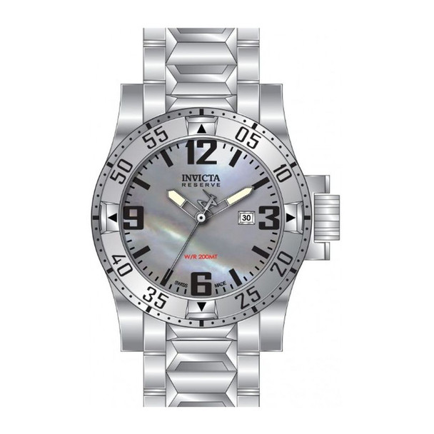 Invicta reserve/excursion Men's Silver-Tone Dial Quartz Watch 6246