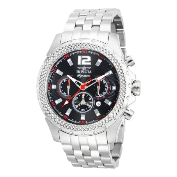 Invicta Signature Men's Black Dial Quartz Chronograph Watch 7456