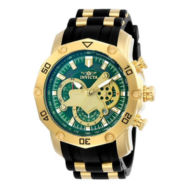 Invicta Pro Diver Men's Green Dial Quartz Watch 23425